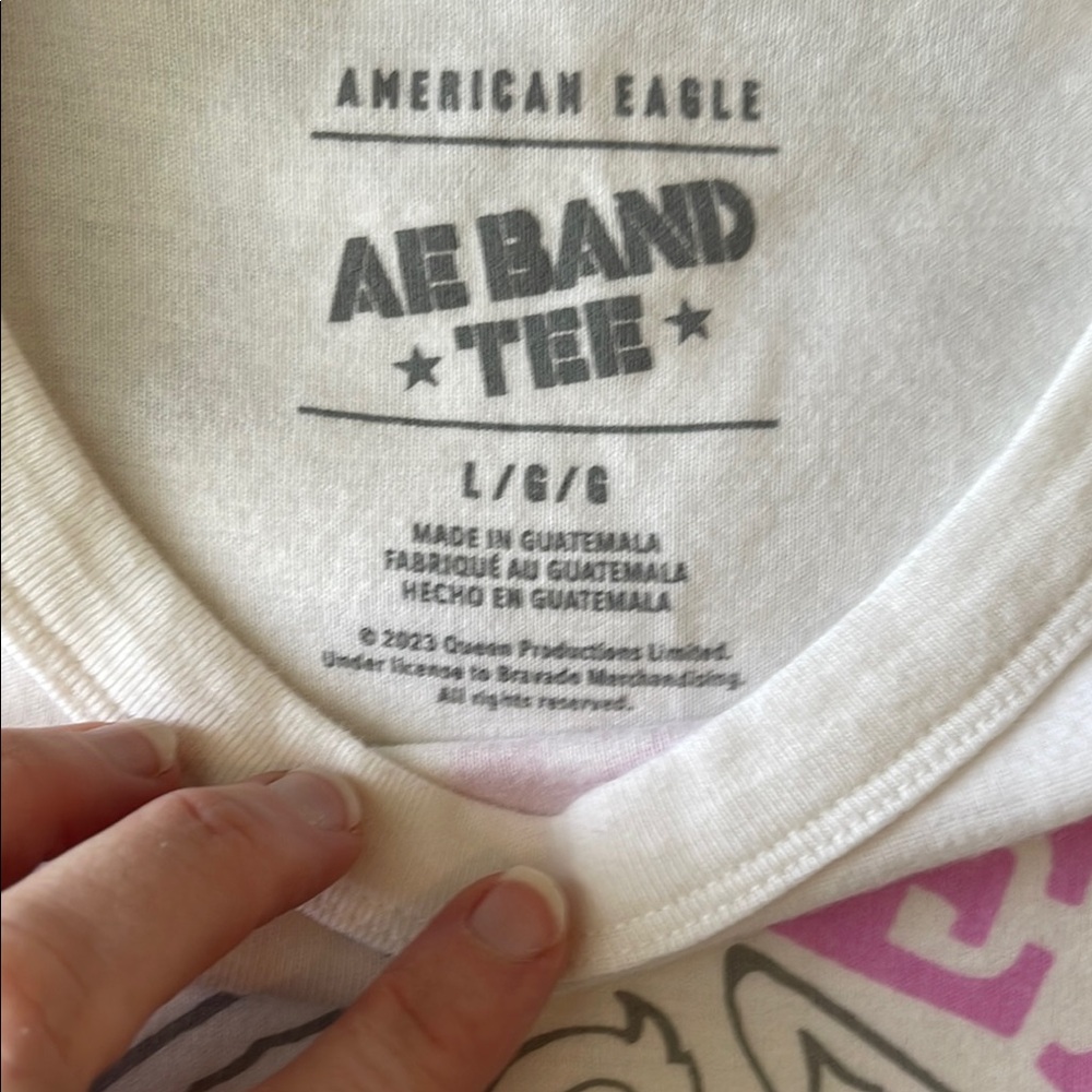 American Eagle AE band tees baby tee - Picture 5 of 5